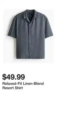 H&M Relaxed-Fit Linen-Blend Resort Shirt offer