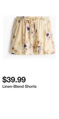 H&M Linen-Blend Shorts offer
