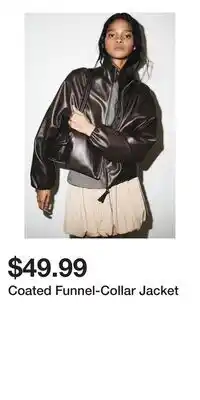 H&M Coated Funnel-Collar Jacket offer
