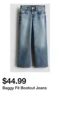 H&M Baggy Fit Bootcut Jeans offer