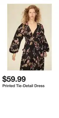 H&M Printed Tie-Detail Dress offer