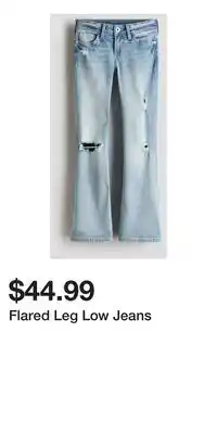 H&M Flared Leg Low Jeans offer