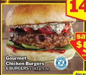 M & M Food Market Gourmet Chicken Burgers offer