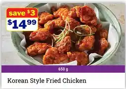 M & M Food Market Korean Style Fried Chicken offer