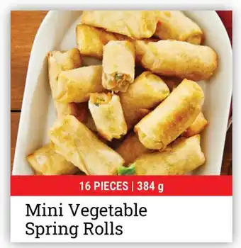M & M Food Market Mini Vegetable Spring Rolls offer