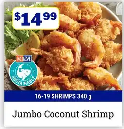 M & M Food Market Jumbo Coconut Shrimp offer