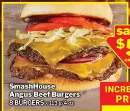 M & M Food Market SmashHouse Angus Beef Burgers offer