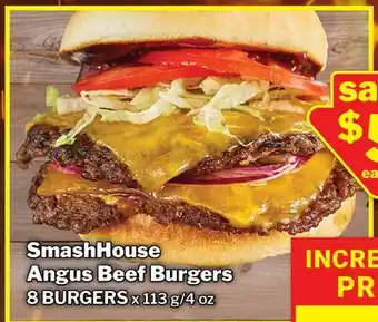 M & M Food Market SmashHouse Angus Beef Burgers offer