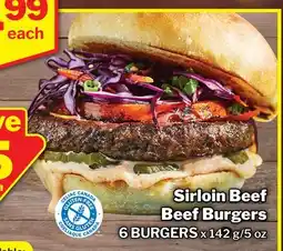 M & M Food Market Sirloin Beef Beef Burgers offer