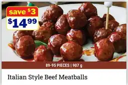 M & M Food Market Italian Style Beef Meatballs offer