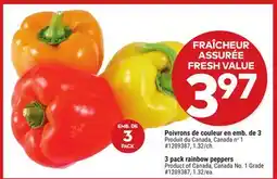 Giant Tiger Poivrons de couleur en emb. de 3 offer