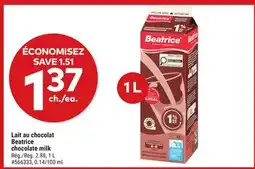 Giant Tiger Beatrice chocolate milk offer