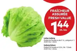 Giant Tiger Iceberg lettuce offer