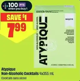 FreshCo Atypique non-alcoholic cocktails offer