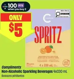 FreshCo Compliments Non-Alcoholic Sparkling Beverages offer