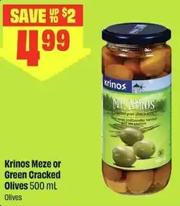 FreshCo Krinos Meze or Green Cracked Olives offer