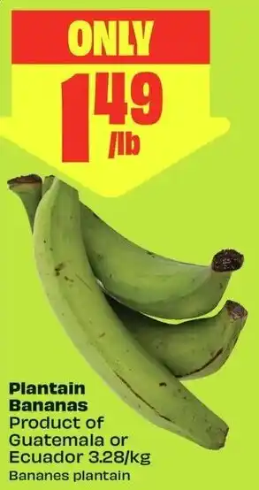 FreshCo Plantain Bananas offer