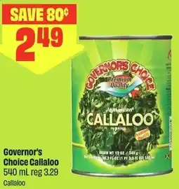 FreshCo Governor's Choice Callaloo offer
