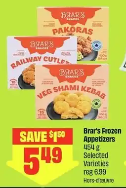 FreshCo Brar's Frozen Appetizers offer