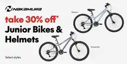 Atmosphere Nakamura Junior Bikes and Helmets offer