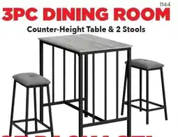 Surplus Furniture Counter-Height Table 2 Stools offer