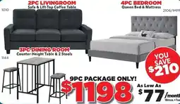 Surplus Furniture Sofa & Lift-Top Coffee Table offer