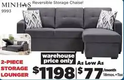 Surplus Furniture MINHAS Reversible Storage Chaise! offer