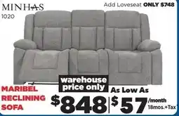 Surplus Furniture MINHAS MARIBEL RECLINING SOFA offer