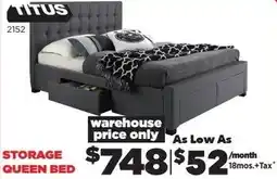 Surplus Furniture TITUS STORAGE QUEEN BED offer