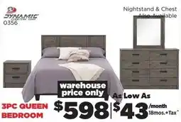 Surplus Furniture DYNAMIC 0356 3PC QUEEN BEDROOM offer