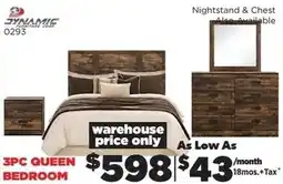 Surplus Furniture DYNAMIE 0293 3PC QUEEN BEDROOM offer