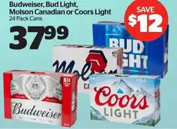 Calgary Co-op Budweiser, Bud Light, Molson Canadian or Coors Light offer