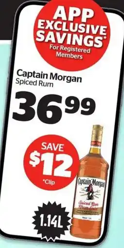 Calgary Co-op Captain Morgan Spiced Rum offer