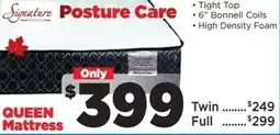 Surplus Furniture Signature Posture Care QUEEN Mattress offer