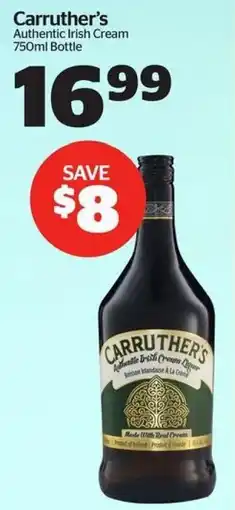 Calgary Co-op Carruther's Authentic Irish Cream offer