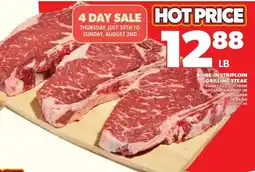 Independent Grocer Bone-In Striploin Grilling Steak offer
