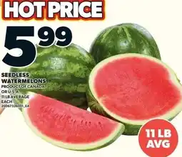 Independent Grocer Seedless Watermelons offer