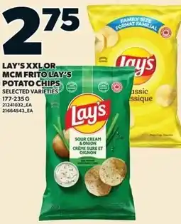 Independent Grocer Lay's XXL or MCM Frito-Lay's Potato Chips offer