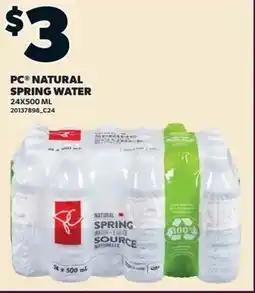Independent Grocer PC Natural Spring Water offer