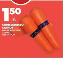 Independent Grocer Chinese Jumbo Carrot offer