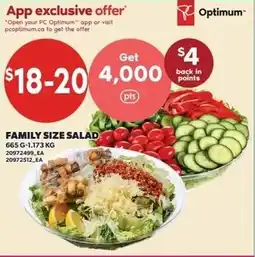 Independent Grocer Family Size Salad offer