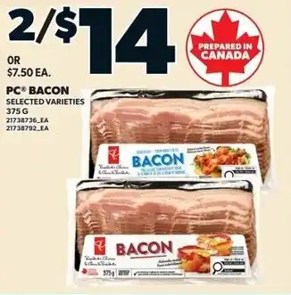 Independent Grocer PC Bacon offer