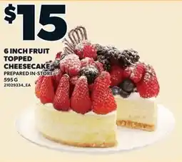 Independent Grocer 6 Inch Fruit Cheesecake offer