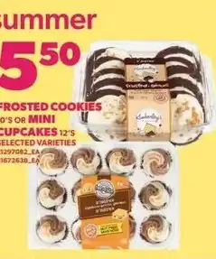 Independent Grocer Frosted Cookies, 10's, or Mini Cupcakes, 12's offer