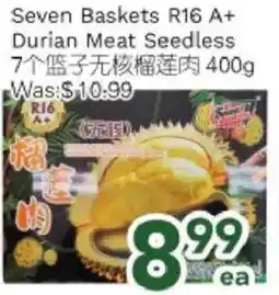 Ample Food Market Seven Baskets R16 A+ Durian Meat Seedless offer