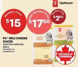 Independent Grocer PC Deli Cheese Slices offer