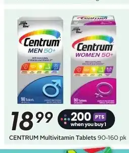 Sobeys CENTRUM Multivitamin Tablets 90-160 pk offer