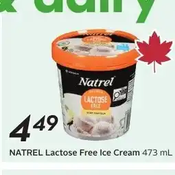 Sobeys NATREL Lactose Free Ice Cream offer