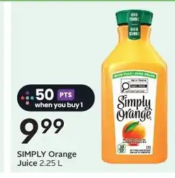 Sobeys SIMPLY Orange Juice offer
