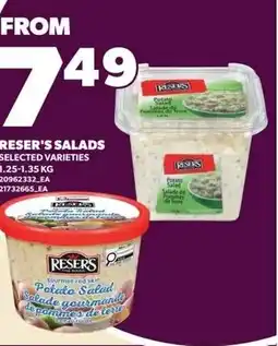 Independent Grocer Reser's Salads offer